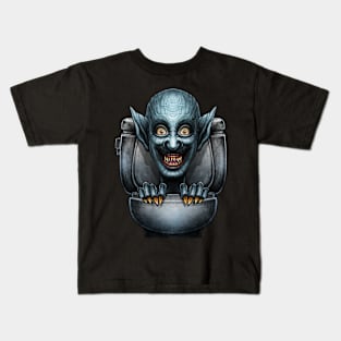 Horror toilet Monster #38 Kids T-Shirt